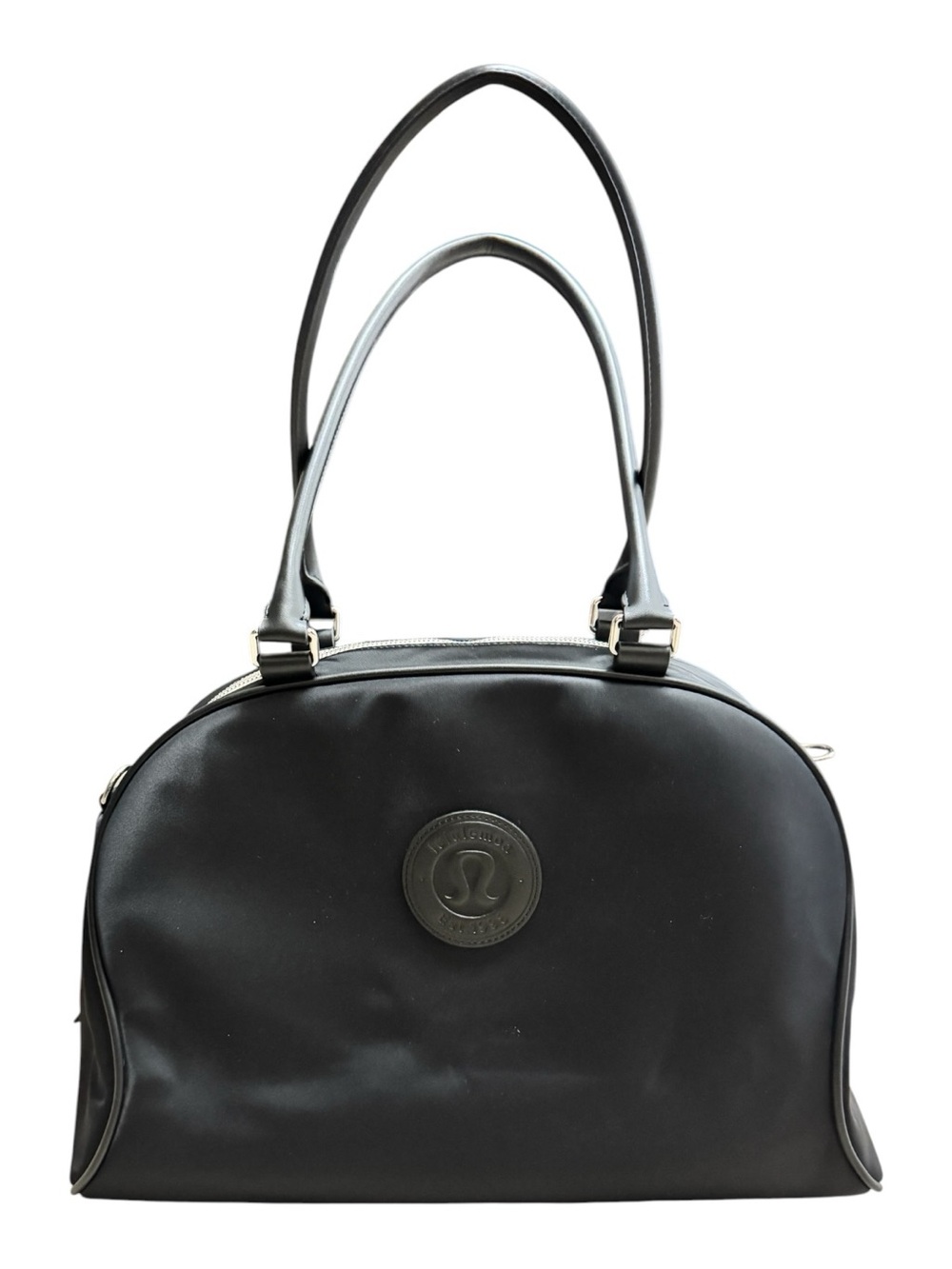 Lululemon Bowler Duffle Bag 17L Black Silver NWT Sold Out Travel Gym Tote